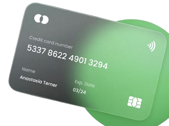 The Bright Stone checking card floating elegantly on a dark background